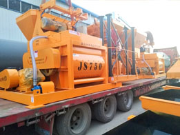 3臺(tái)JS750強(qiáng)制式攪拌機(jī)發(fā)往喀什