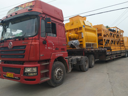 百強建機HZS120混凝土攪拌站發(fā)往甘肅