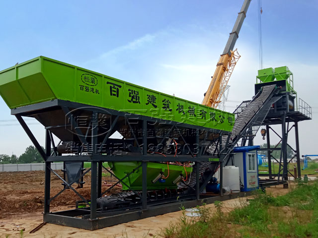 百強建機 免基礎混凝土攪拌站 百強建機 免基礎混凝土攪拌站